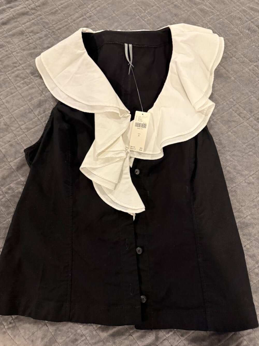 Black and White Anthropologie Sleeveless top